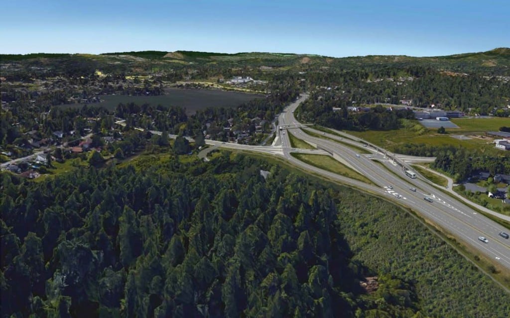 Option 3: Diamond Interchange With Trans-Canada Highway Over McKenzie/Admirals