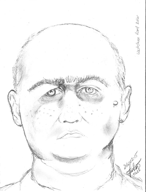 Forensic Sketch of suspected released by RCMP