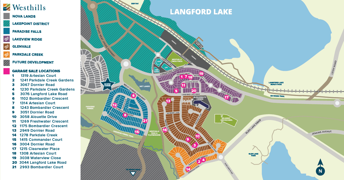 There's a community garage sale happening in Langford on Saturday