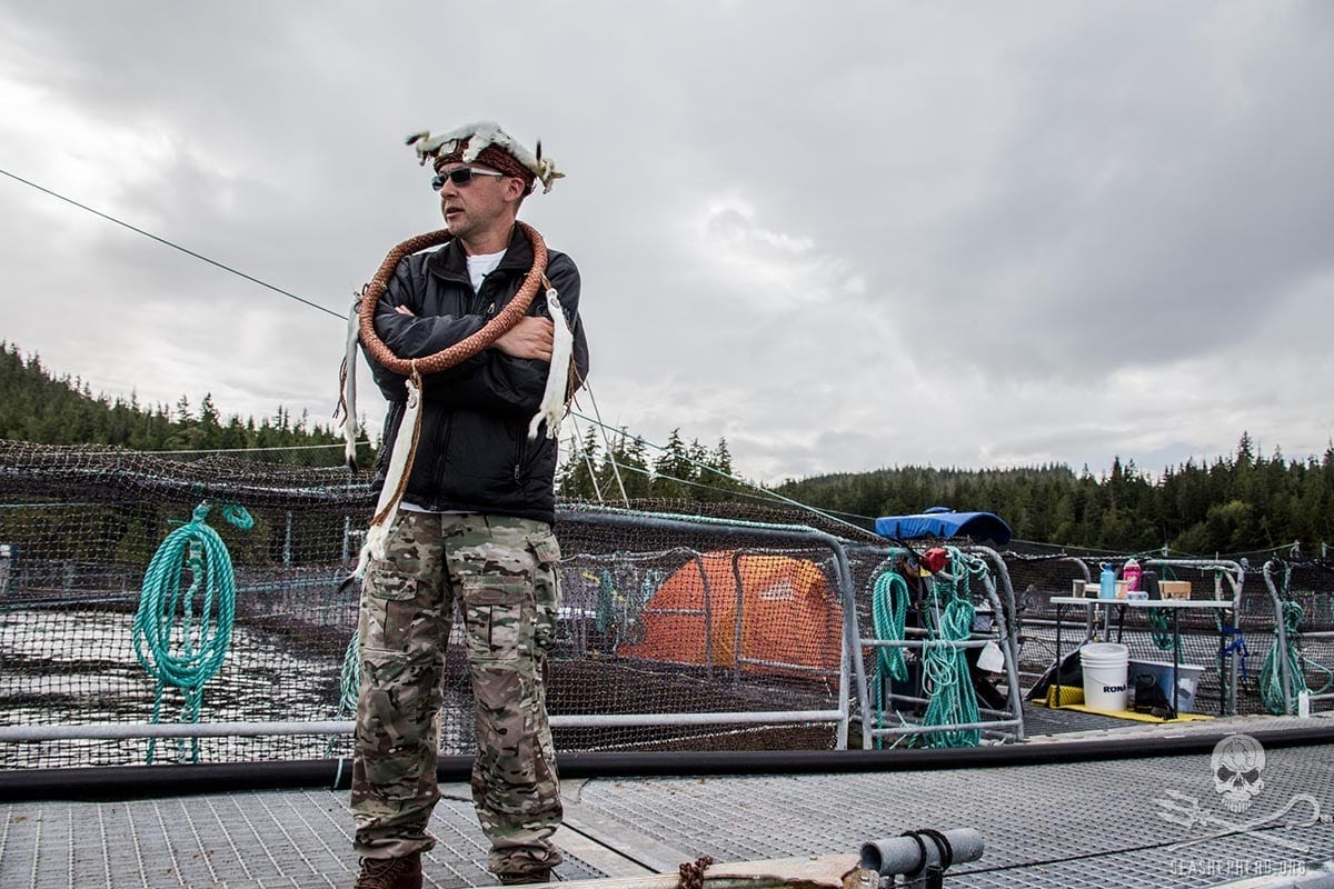 First Nations salmon farm occupation