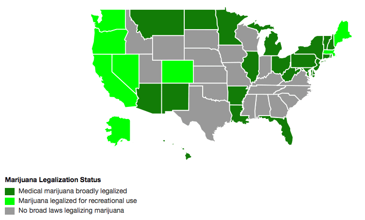 Marijuana Cannabis States Legalized
